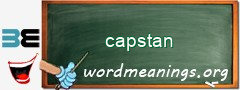 WordMeaning blackboard for capstan